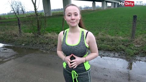 DirtyHobby: Andy Star Slamming 18+ Jogging Amateur Hard Outside