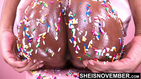 'Dirty Closeups: HD Winking Buttocks, Shaved Jewel, & Tightly Clenched Pucker Post Sweet Sprinkling'