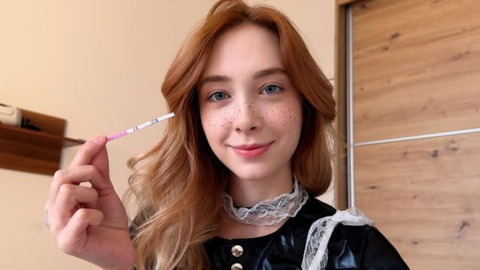 Post-Creampie Fertility Test: Harder Fuck for Pregnant Maid, Loly Nebel