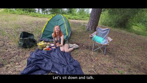 Horny🥵 Guy Lands Redhead Slut For Hot Forest Sex With Chloe & Andrew Marshall