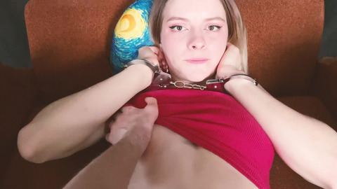 Hot Babe Enjoys Being Handcuffed & Fucked Hard