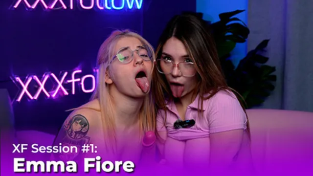 Emma Fiore & Dani Ortiz show you how to pleasure yourself with hot kisses and big breasts—XXXFollow—