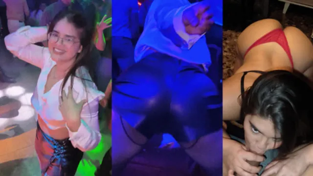 party: lady picks a stranger for some fun after dancing