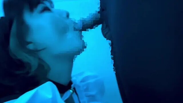 Kawaii maid cosplay girl gives deepthroat blowjob and handjob