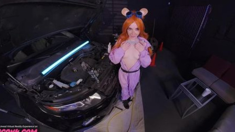 VR Blowjob with Demi Hawks as Cute Gadget Cosplay XXX