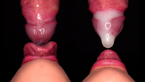 Close Up: Hot Cumthroat With Broken Condom, NSFW Action!