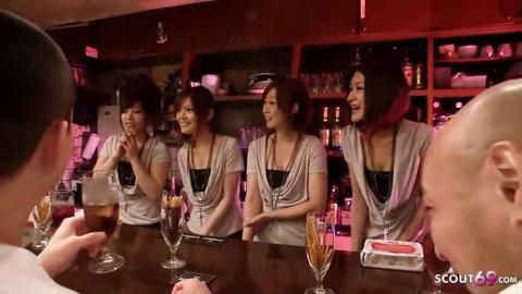 Raunchous Group Bang with Petite Asian Molls in Sinful Nightclub Scandal