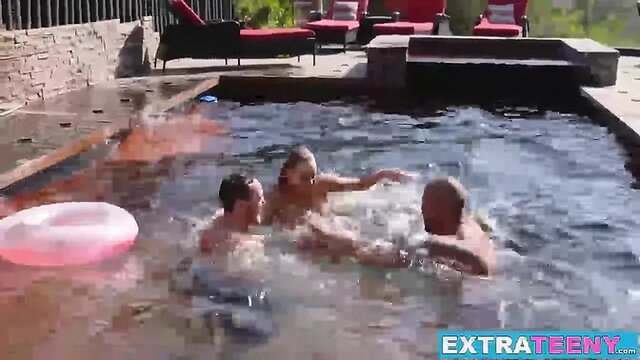 Teen babe Lola Fae rides boyfriend's large cock