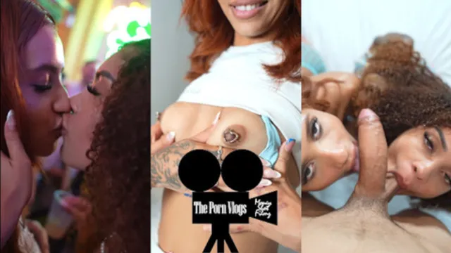 Hot couple meet random Latina teen at bar in PR porn vlog ep 21