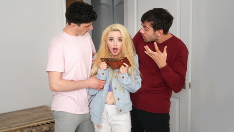 Two brothers hammer Lola Faes tight ass🍑 with giant dongs in crazy threesome fuck fest