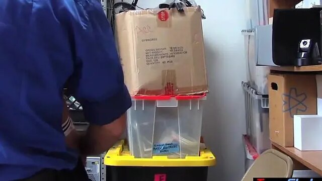 Teen shoplifter Emily Willis punish fucked on CCTV sex