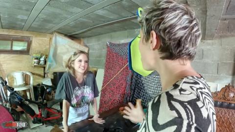 French gutter rat Charlie gets brutal anal👌 pounded in filthy three-way with Terry and Alice, a trashy Latina skank