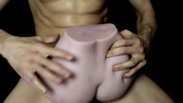 large Cock Powerfully Fucks Teen's Shaved Pussy and Ass