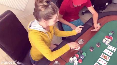 I get smashed by his massive cock🌭 in a heated strip poker session