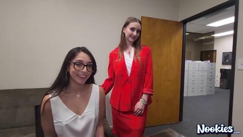 Raunchy Boss Banging Sluts in Sizzling S&M Seducing Session: 'Laney & Maddie'