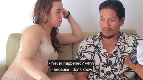 Martina seductively teases Dad's buddy