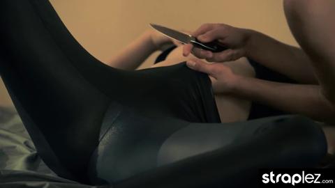 Two horny🥵 babes get nasty for reckless strapless thrusts & sensual rimming