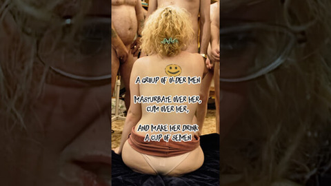 Dirty old men jerk off to teenie newbie