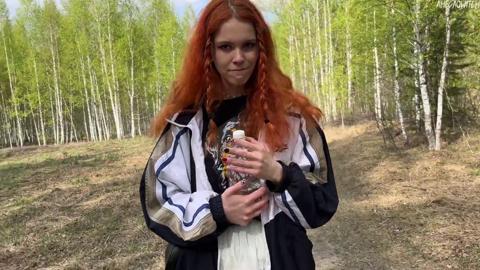 sucker's paradise, woodsy romp for one lost soul seeking escape through blowjob bondage