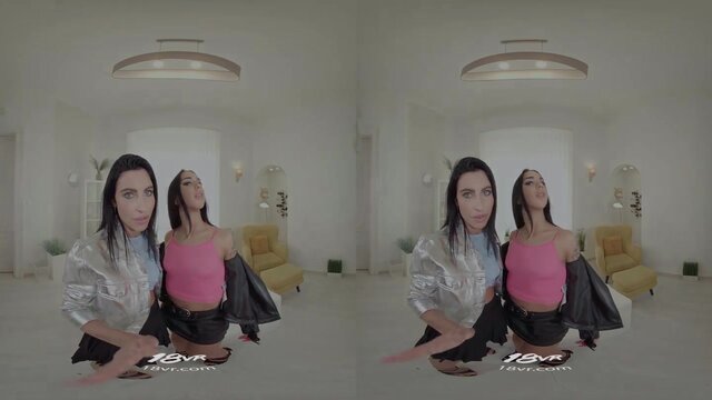 BFFs Lilly Bella and Black Angel share thick dick in lesbian 3some