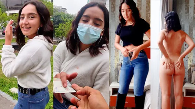 fuckd on street by beautiful chick &mdash;  poses for pics then gets fucked for cash