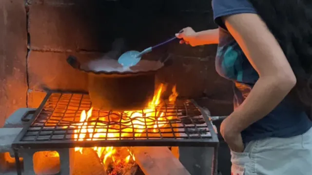 mijo me pilló preparando frijoles