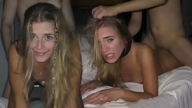 Sexy blonde teen Eveline Dellai submits to hardcore missionary fucking