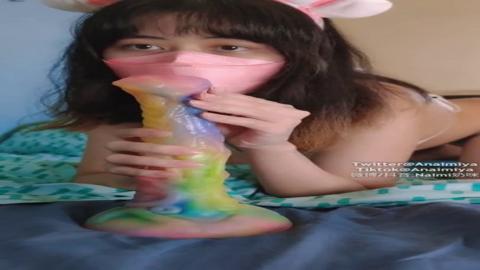 Slutty little Naimi gets her freak on with magic unicorn dildo, solo orgasm💦 galore
