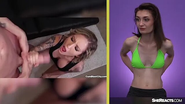 Corra Cox's fake cum reaction surprise