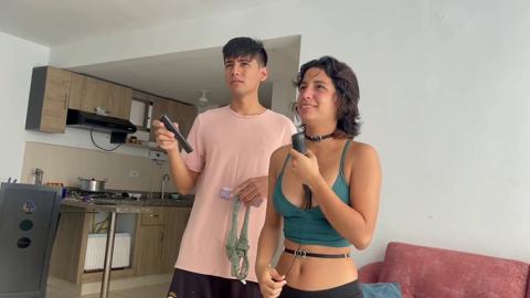 Assist my stepsister with singing lessons and deeply thrust into her throat