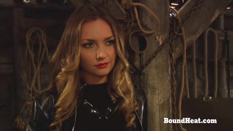 Lesbian vixen gets saucy seduction and rough intimate handling from dominant femme fatale
