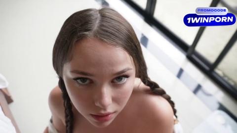 Stepsister craves intense, aggressive, nasty, raunchy, rough, raw, unbridled, unhinged sex with seductive Valeria Sladkih