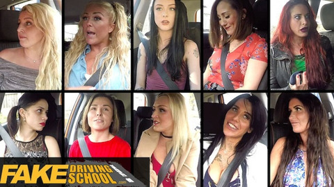 Ten teens ravaged by horny🥵 teacher in fake driving school sex tape on FAKEhub