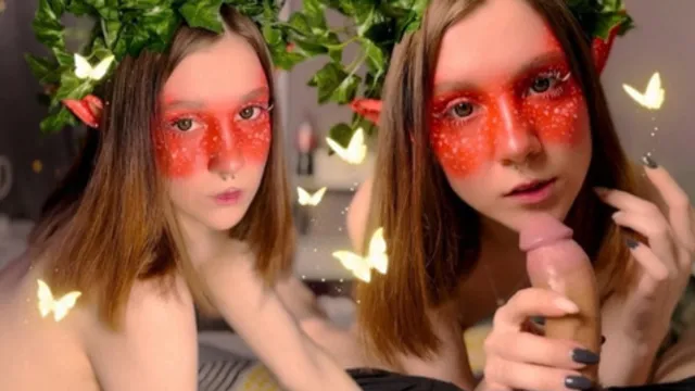 Sweet elf girl seduced me in dreams with a fiery blowjob and we made love in 4K